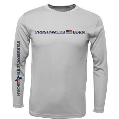 Texas Freshwater Born Linear Logo Men's Long Sleeve UPF 50+ Dry-Fit Shirt