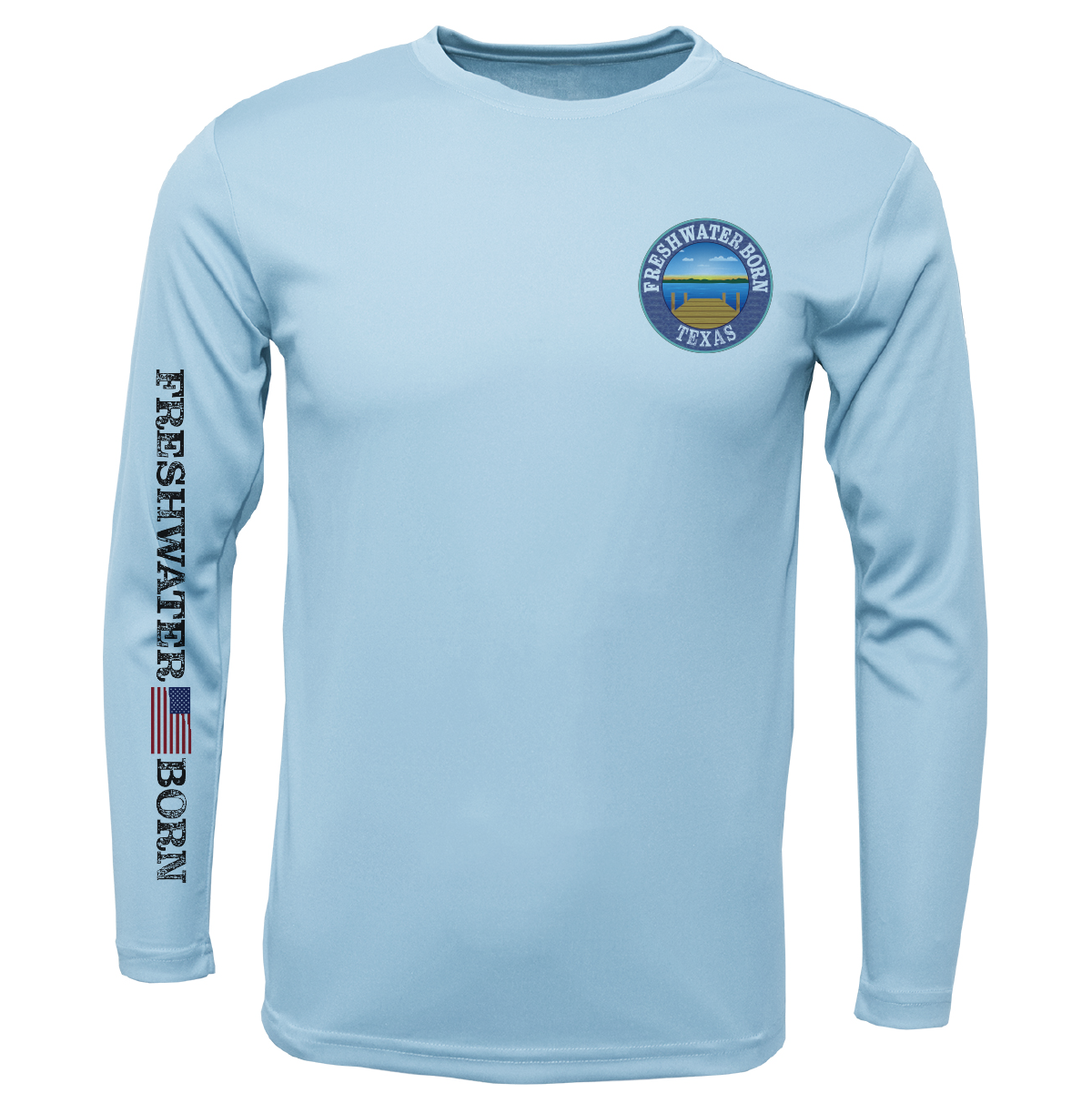 Texas Freshwater Born "Surrender The Booty" Boy's Long Sleeve UPF 50+ Dry-Fit Shirt
