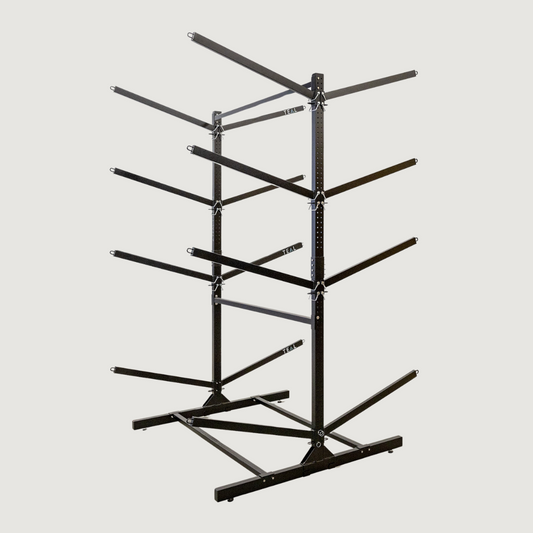 G-Watersport Kayak & Canoe Rack | 8 Levels | Black
