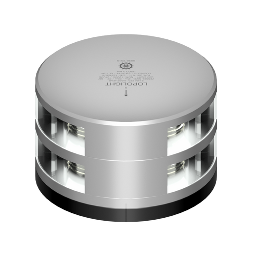 Lopolight 3nm Masthead Double Silver with FB Base | SendIt Sailing