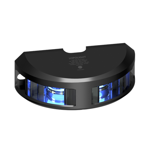 Lopolight 3nm 180 Degree Blue Vertical Mount Black 2.5m Cable | SendIt Sailing