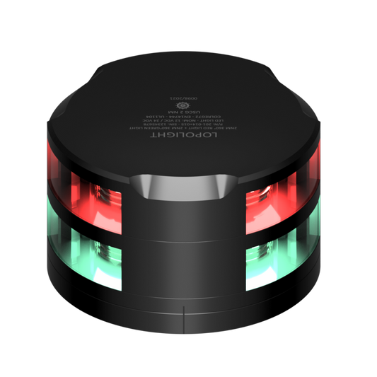 Lopolight 2nm 360 Degree Red +Green Black with FB Base | SendIt Sailing