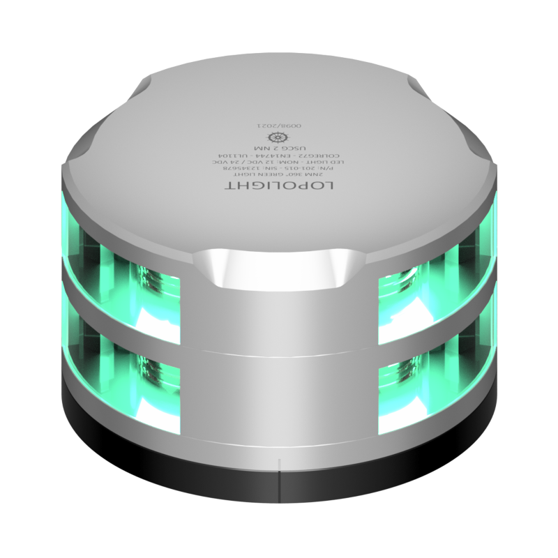 Lopolight 2nm 360 Degree Green Double Silver with FB Base | SendIt Sailing