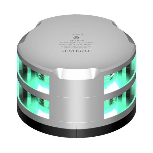 Lopolight 2nm 360 Degree Green Double Silver with FB Base | SendIt Sailing