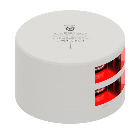 Lopolight 2nm Port Double White Coated UL | SendIt Sailing