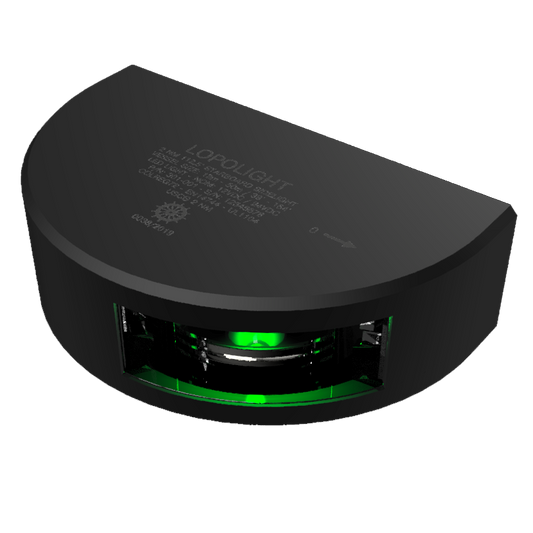 Lopolight 2nm Starboard Side Light Black | SendIt Sailing