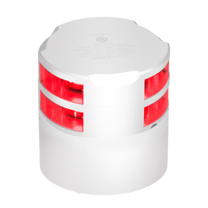 Lopolight 3nm 360 Degree Red Double White Ceramic Coated | SendIt Sailing
