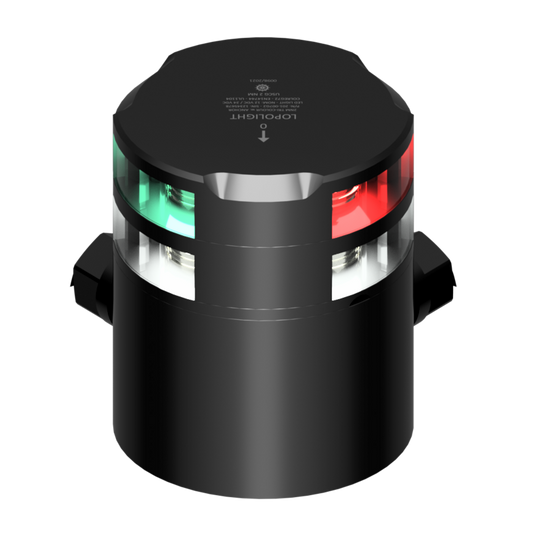 Lopolight 2nm Tricolor with Ir Strobe with IP68 Base & Connector | SendIt Sailing