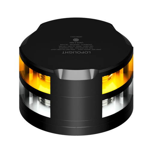 Lopolight 2nm 360 Degree White + Yellow Black with FB Base | SendIt Sailing