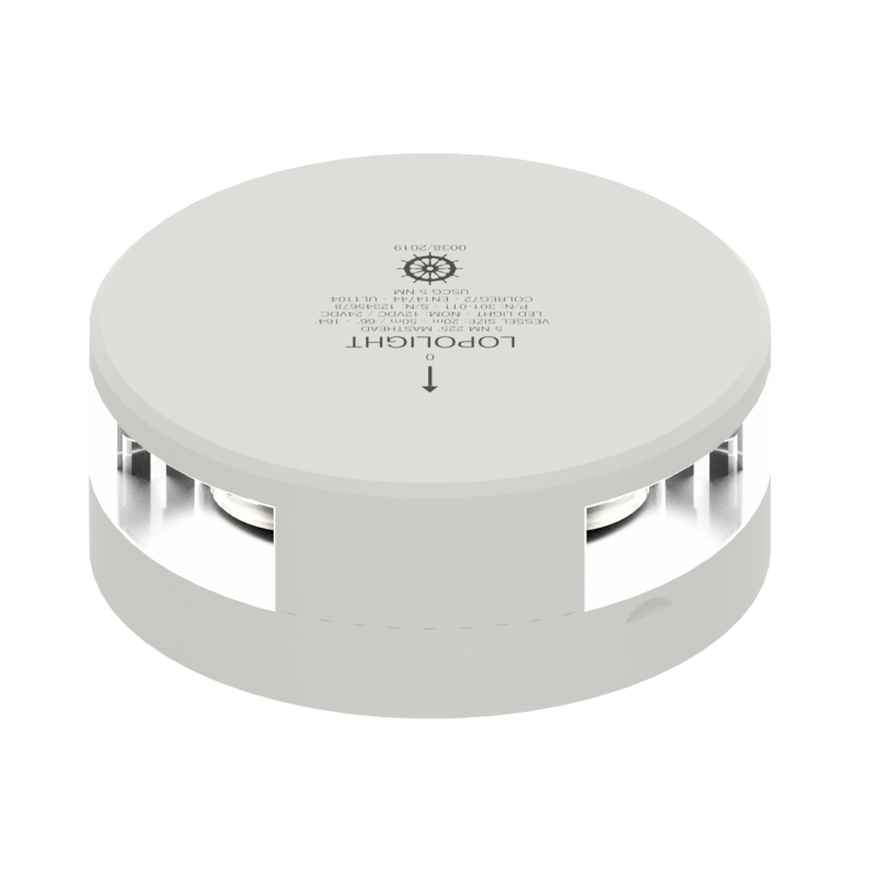 Lopolight 5nm Masthead White Ceramic Coated UL | SendIt Sailing