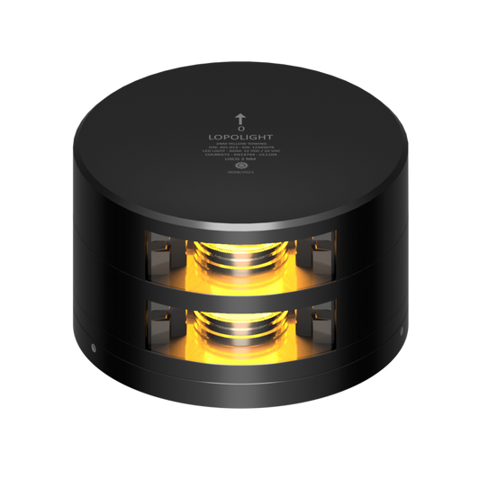 Lopolight 2nm Yellow Towing Double Black with FB Base | SendIt Sailing