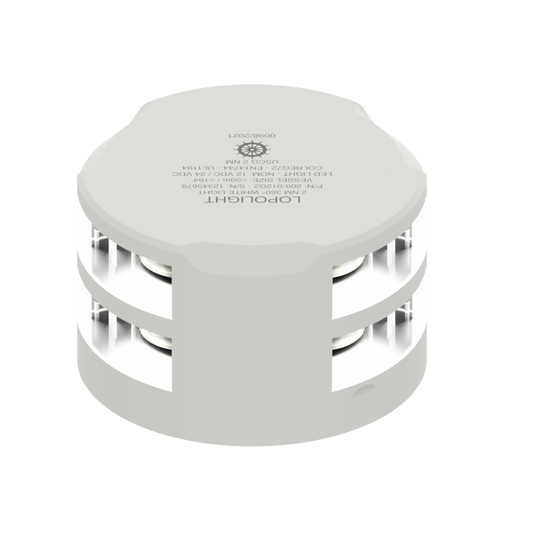 Lopolight 2nm 360 Degree White Double White Coated UL | SendIt Sailing