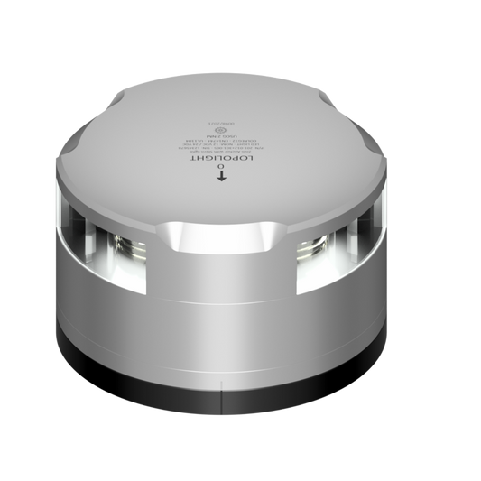Lopolight 2nm Anchor with Stern Light Silver with FB Base | SendIt Sailing