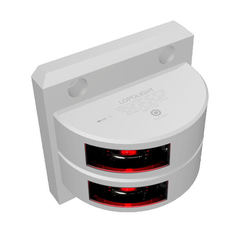 Lopolight 3nm Port Double White Ceramic Coated | SendIt Sailing