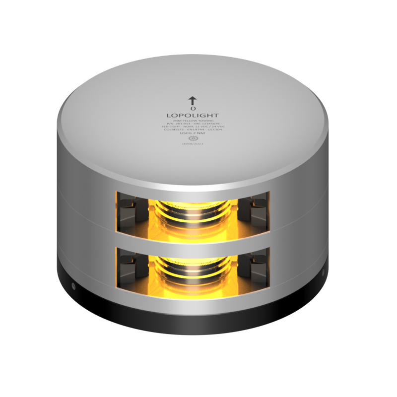 Lopolight 2nm Yellow Towing Double Silver with FB Base | SendIt Sailing