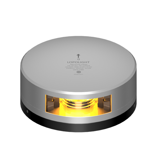 Lopolight 2nm Yellow Towing Silver with FB Base | SendIt Sailing