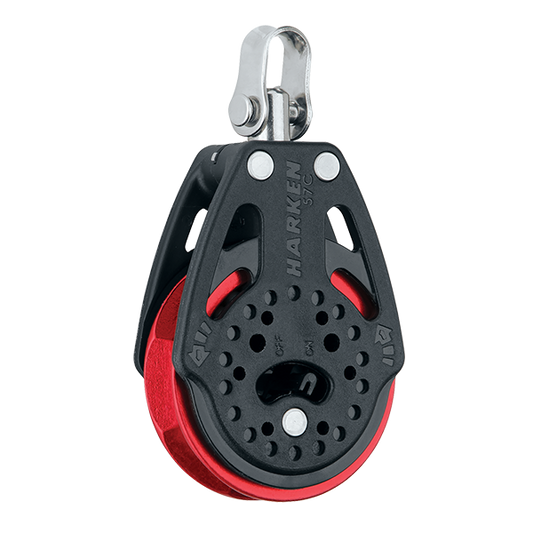 Harken 57mm Ratchet Block Swivel, Red Sheave | SendIt Sailing