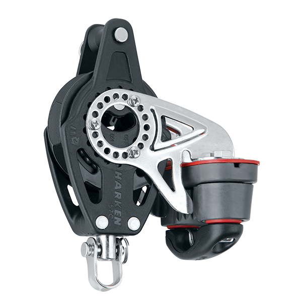 Harken 57mm Ratchet Block Swivel, Becket, Cam Cleat | SendIt Sailing