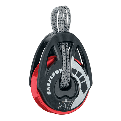 Harken 57mm T2 Soft-Attach Ratchamatic Block Red Sheave | SendIt Sailing