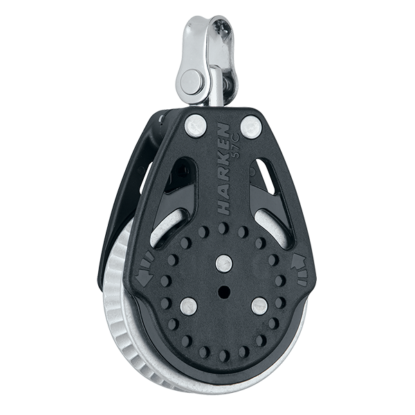 Harken 57mm Ratchamatic Block Swivel, 2x Grip | SendIt Sailing