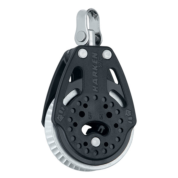 Harken 57mm Ratchet Block Swivel, 2x Grip | SendIt Sailing