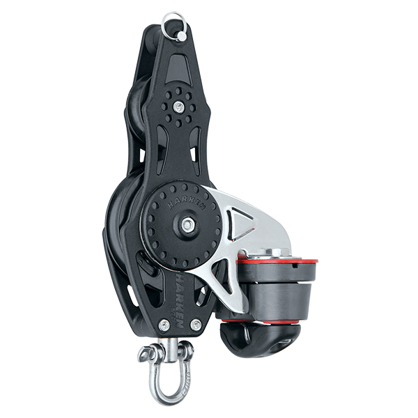 Harken 57mm Fiddle Block Swivel, Becket, Cam Cleat | SendIt Sailing