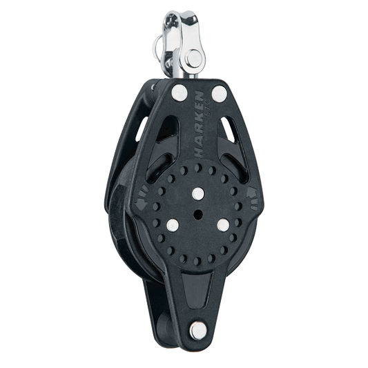 Harken 57mm Ratchamatic Block Swivel, Becket | SendIt Sailing