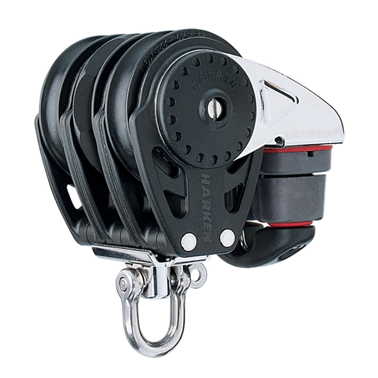 Harken 57mm Triple Ratchamatic Block Swivel, Cam Cleat | SendIt Sailing