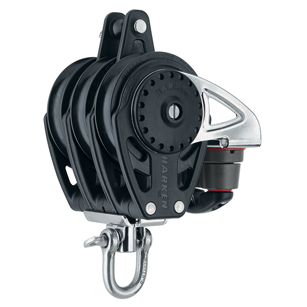 Harken 75mm Triple Block Swivel, Becket, Cam Cleat | SendIt Sailing