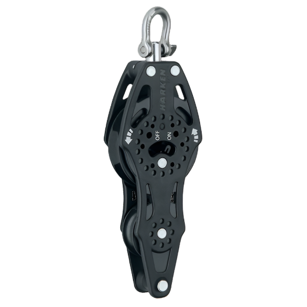 Harken 57mm Fiddle Ratchet Block Swivel, Becket | SendIt Sailing