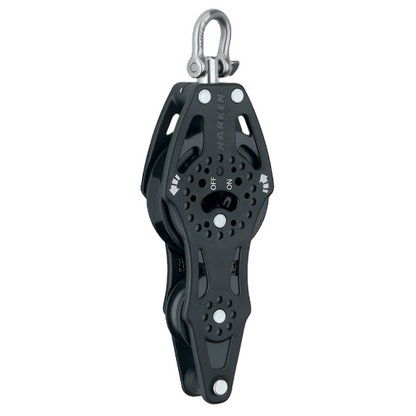 Harken 57mm Fiddle Ratchet Block Swivel, Becket | SendIt Sailing