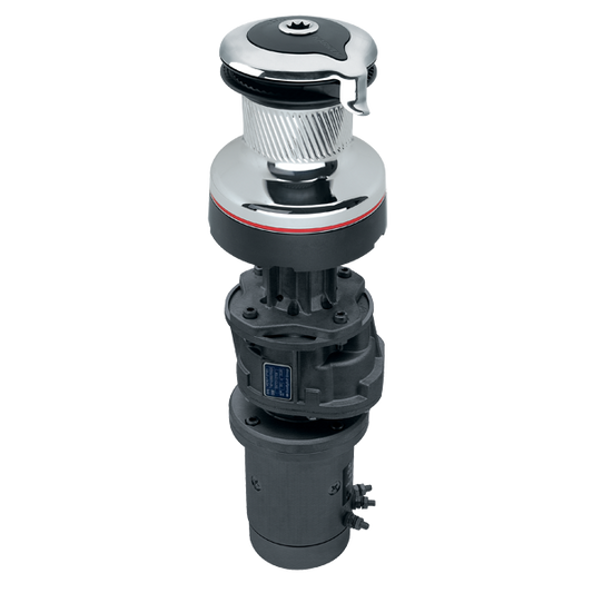 Harken Radial 2 Spd Electric ST Chrome Winch Vertical 12 Volt | SendIt Sailing