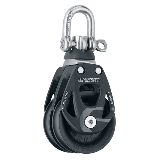 Harken 60mm Double Aluminum Element Block with Swivel | SendIt Sailing