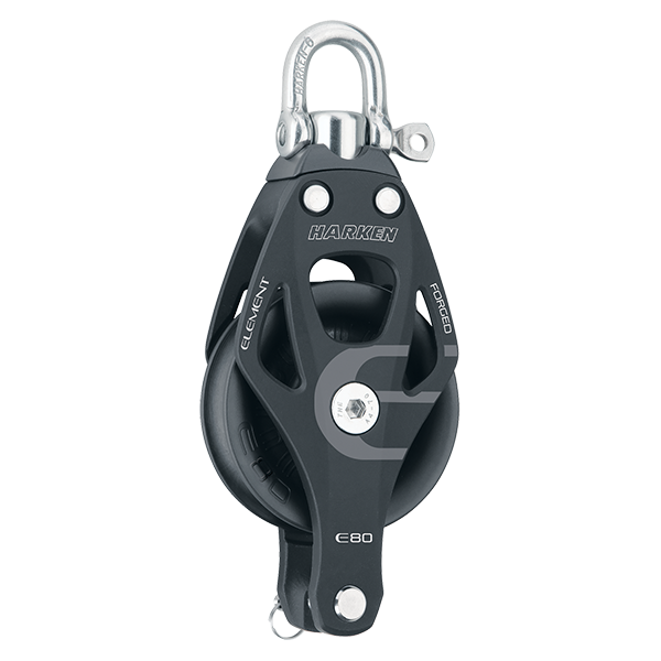 Harken 80mm Aluminum Element Block Swivel, Becket | SendIt Sailing