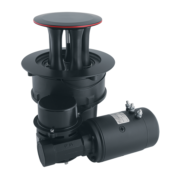 Harken 600 CLR Electric AL Mooring Horizontal Winch with 12V Dual Function Control Box | SendIt Sailing