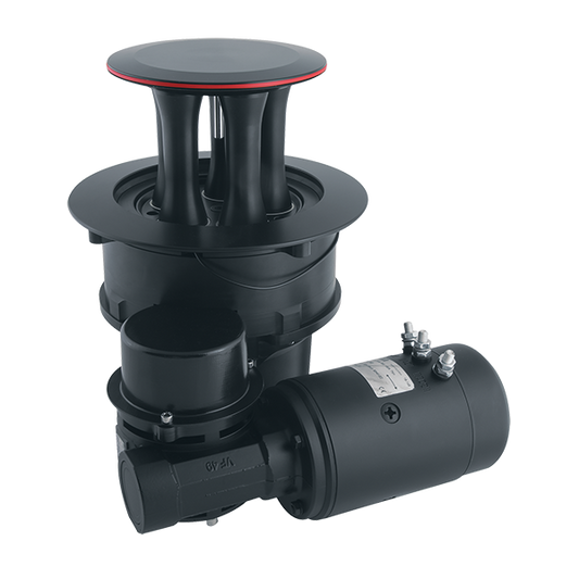 Harken 600 CLR Electric AL Mooring Horizontal Winch with 12V Dual Function Control Box | SendIt Sailing