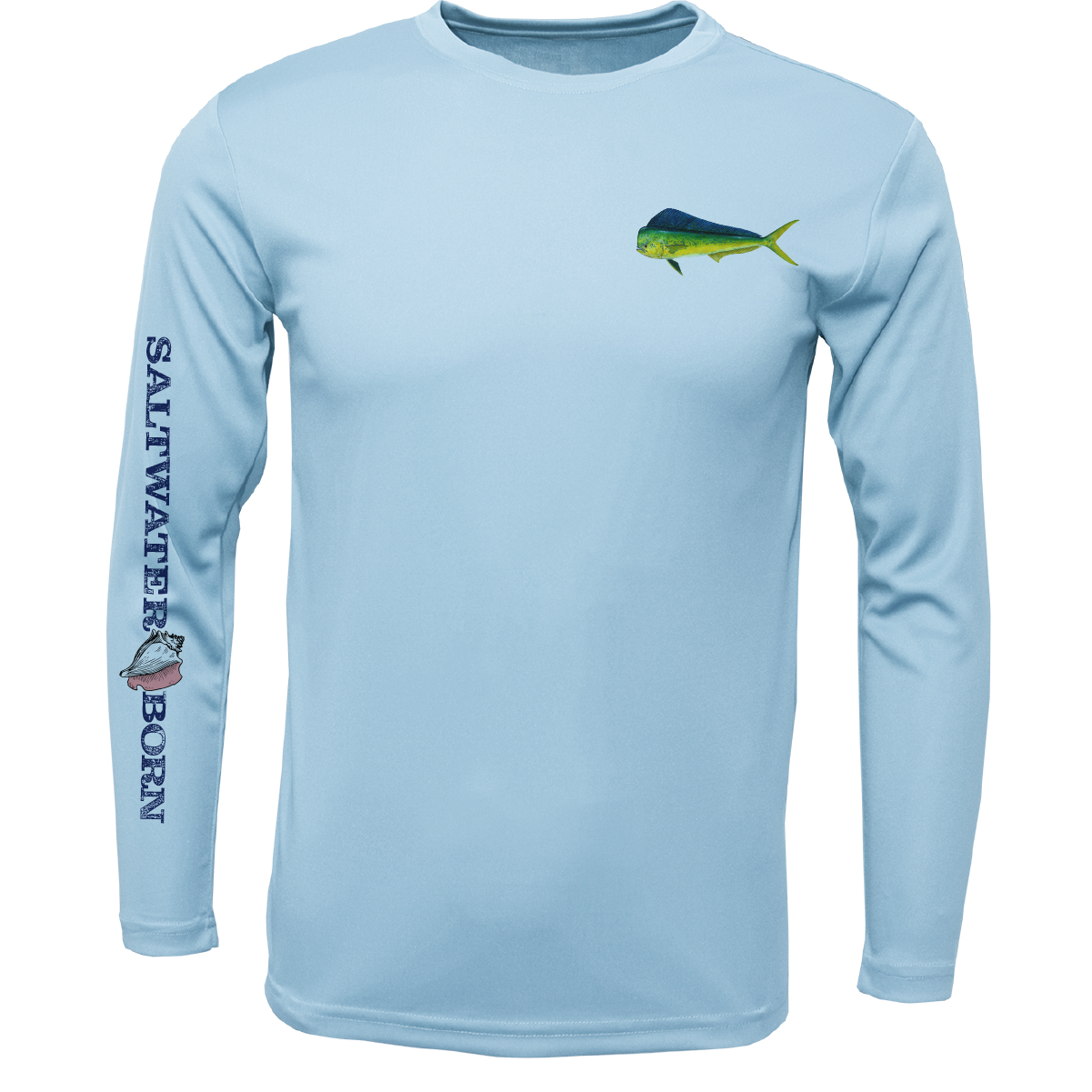Key West, FL Mahi on Chest Long Sleeve UPF 50+ Dry-Fit Shirt