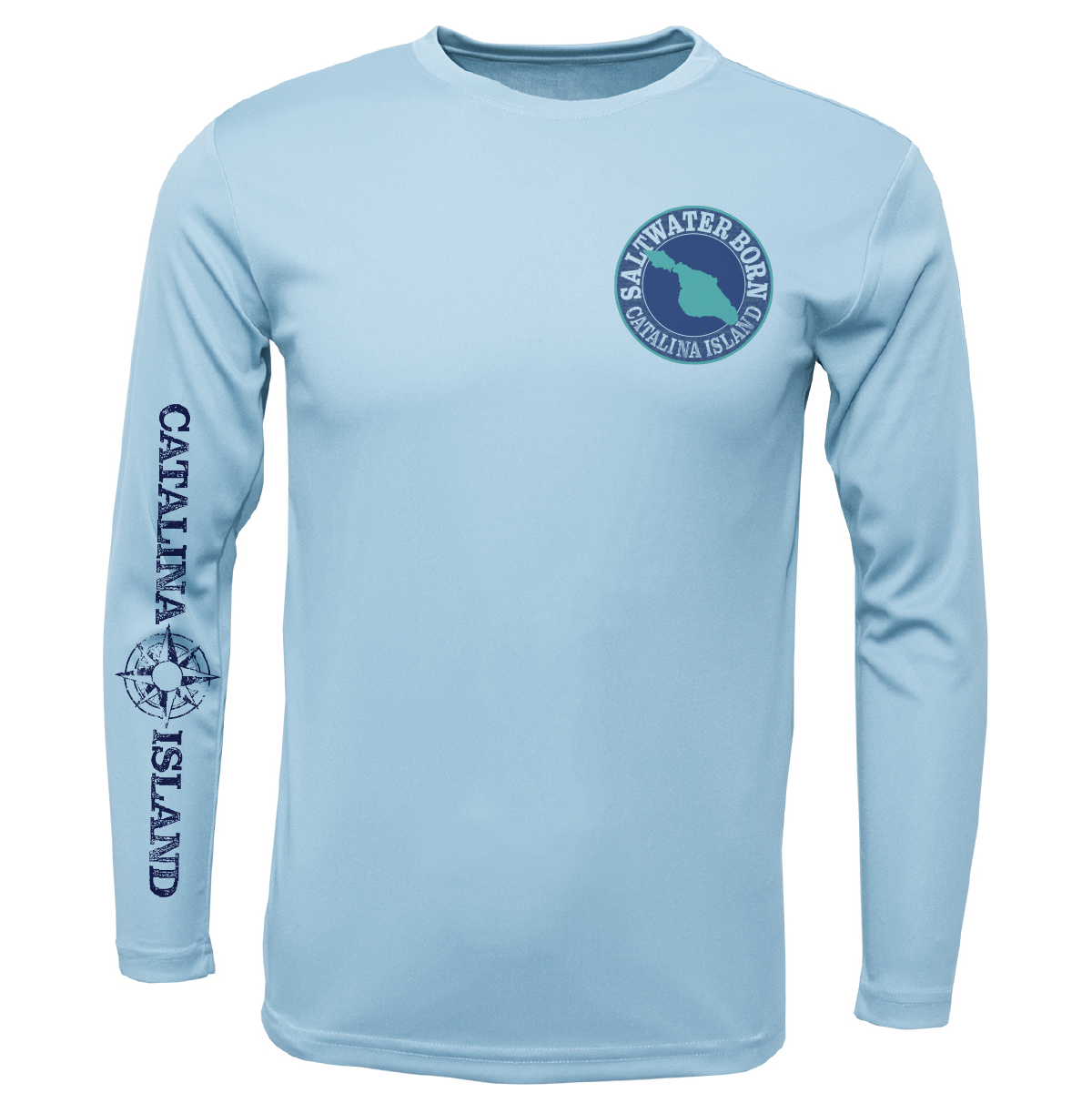 Catalina Island, CA Kraken Girl's Long Sleeve UPF 50+ Dry-Fit Shirt