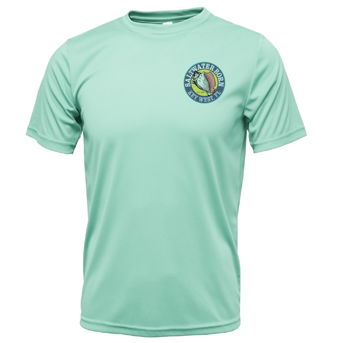 Key West, FL "All For Rum and Rum For All" Men's Short Sleeve UPF 50+ Dry-Fit Shirt
