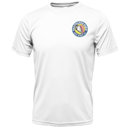 Key West, FL "All For Rum and Rum For All" Men's Short Sleeve UPF 50+ Dry-Fit Shirt