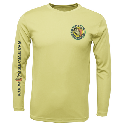 Key West, FL Jumbo Shrimp Long Sleeve UPF 50+ Dry-Fit Shirt