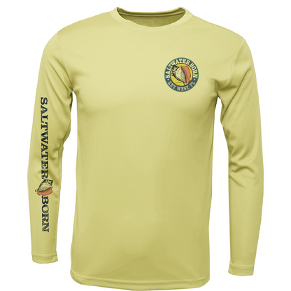 Key West, FL Kraken Men's Long Sleeve UPF 50+ Dry-Fit Shirt
