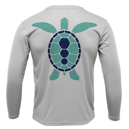 Key West, FL Turtle Men's Long Sleeve UPF 50+ Dry-Fit Shirt