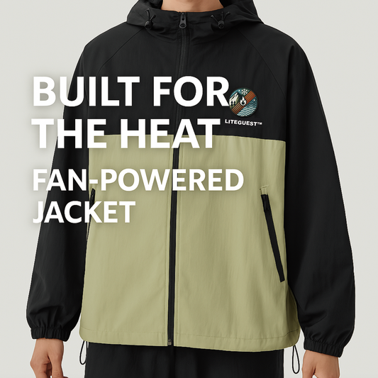 LITEGUEST UPF50+ Fan Jacket – Cooling Fans for Summer Outdoors