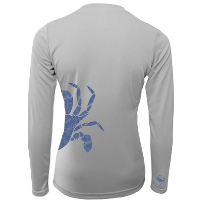 Blue Crab Wrap Women's Long Sleeve UPF 50+ Dry-Fit Shirt