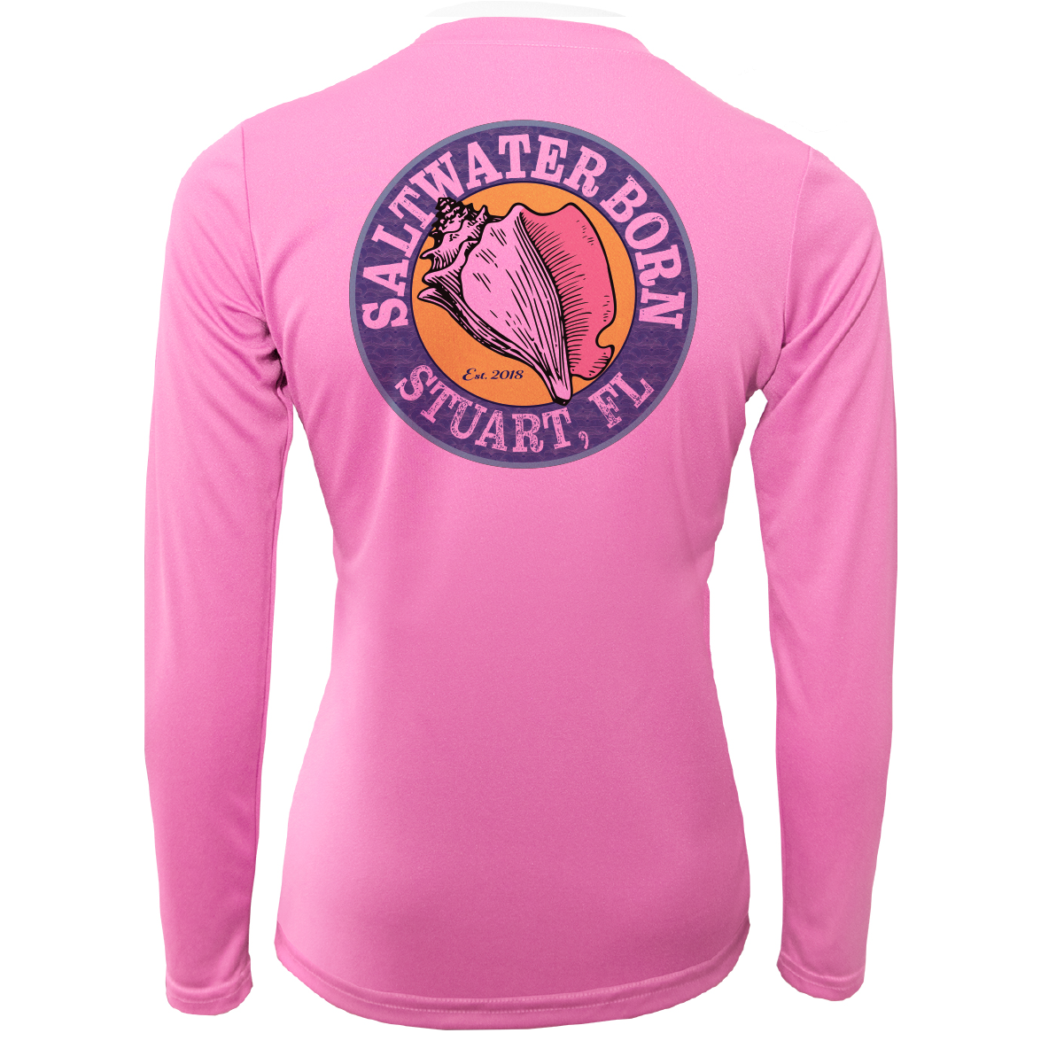 Linear Logo Stuart Florida Girl Long Sleeve UPF 50+ Dry-Fit Shirt