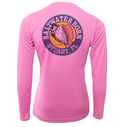 Linear Logo Stuart Florida Girl Long Sleeve UPF 50+ Dry-Fit Shirt
