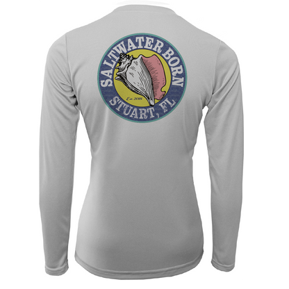 Linear Logo Stuart Florida Girl Long Sleeve UPF 50+ Dry-Fit Shirt