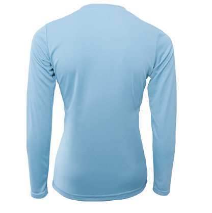 "Life Is Better At The Beach" Conch Women's Long Sleeve UPF 50+ Dry-Fit Shirt (No Back)