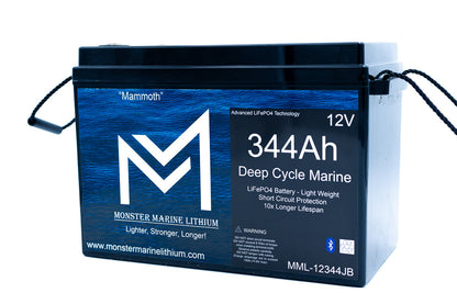 12v 344Ah Lithium Deep cycle MML-12344B Bluetooth